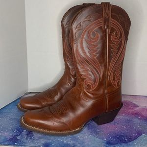 Ariat Western Cowgirl Leather Women’s Pretty Embroidered Comfort Squared Pointed